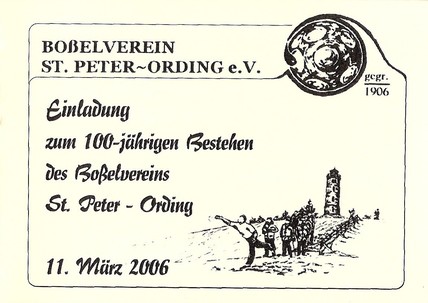 100 Jahre Boßelverein SPO